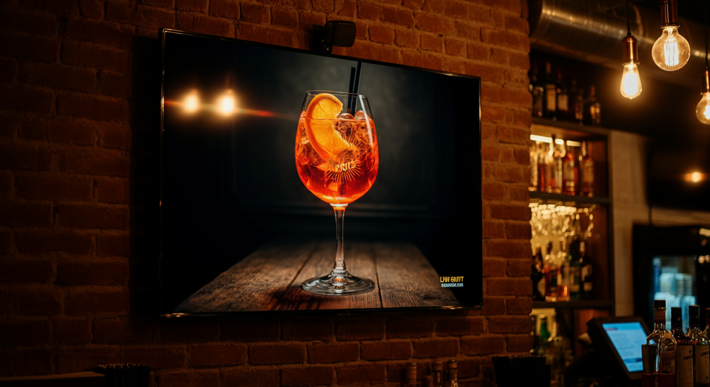 Bar and pub digital signage