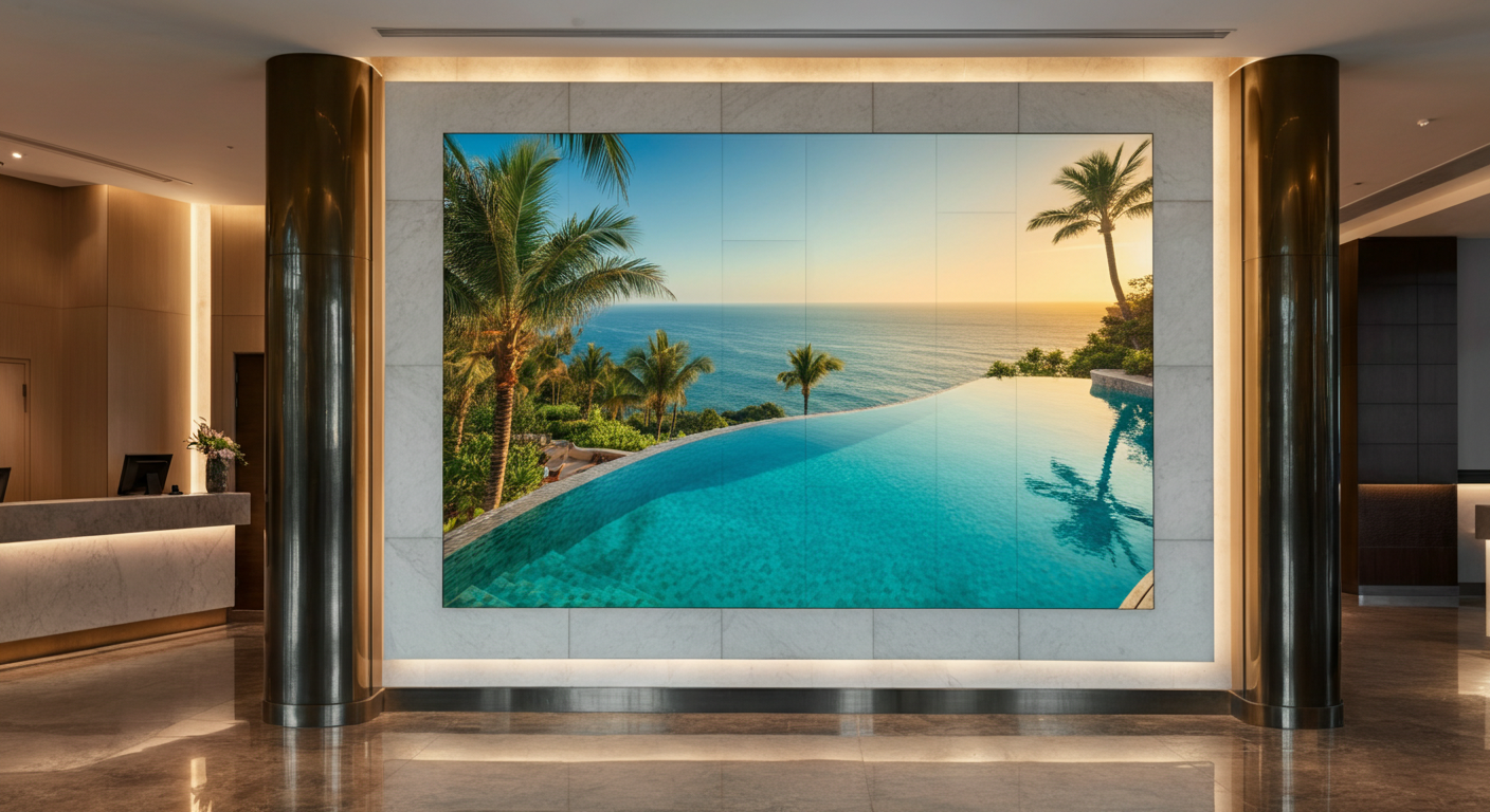Hotel lobby signage