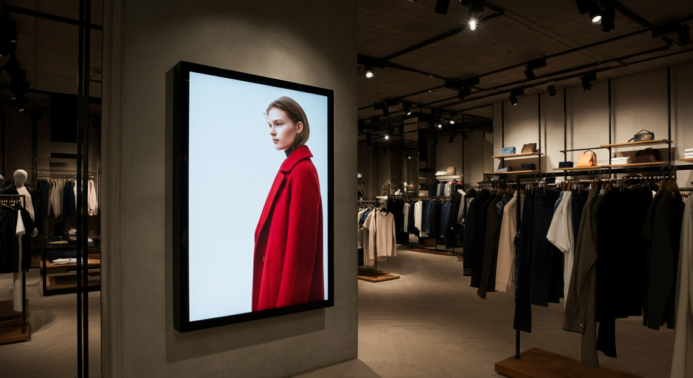 Retail digital display screens